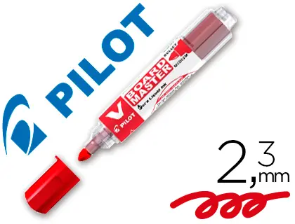 Imagen Rotulador pilot v board master para pizarra blanca rojo tinta liquida trazo 2,3mm