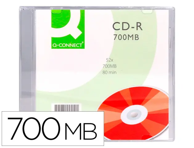 Imagen CD-R Q-CONNECT  70MB 80MIN 52X UNIDAD