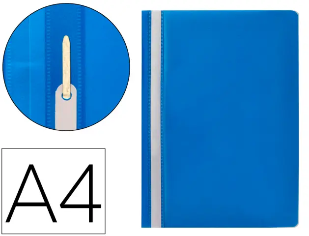 Imagen Carpeta dossier fastener plastico q-connect din a4 azul