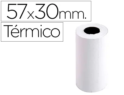Imagen Rollo sumadora exacompta termico 57 mm x 30 mm 55 g/m2 sin bisfenol a. 10 unid.