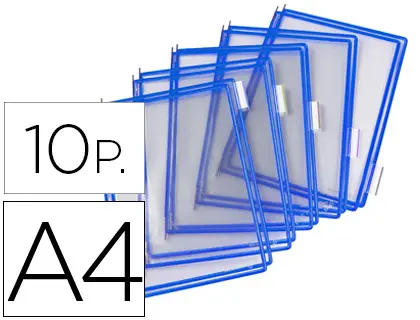 Imagen Funda para portacatalogo tarifold din a4 color azul pack de 10 unidades