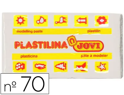 Imagen Plastilina jovi 70 blanca -unidad -tamao pequeo
