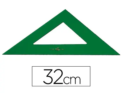 Imagen Escuadra faber 32 cm plastico verde