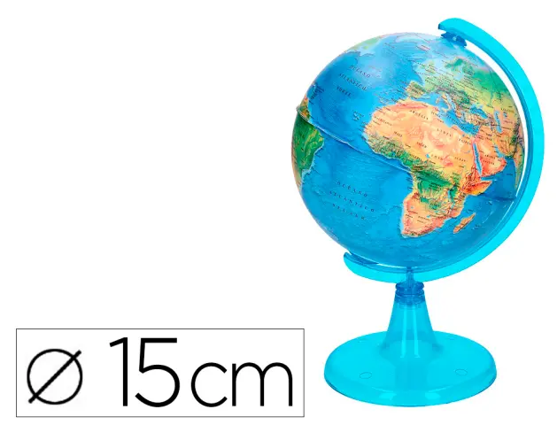 Imagen Globo terraqueo liderpapel mapa fisico diametro 15 cm