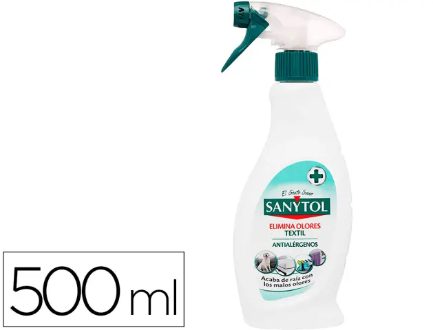 Imagen Quitaolor desinfectante sanytol para textil con pulverizador bote de 500 ml