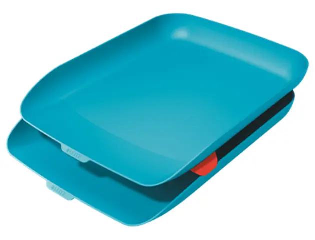 Imagen Bandeja sobremesa plastico leitz cosy set de 2 unidades azul 274x81x407 mm
