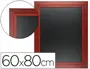 Imagen Pizarra negra liderpapel mural de madera con superficie para rotuladores tipo tiza 60x80cm 2