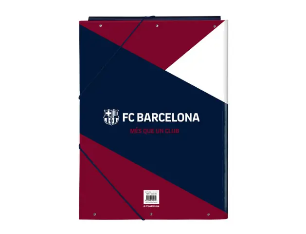 Imagen Carpeta safta carton folio gomas solapas 260x25x335 mm f.c. barcelona corporativa 2
