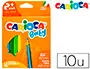 Imagen Lapices de colores carioca baby 2 aos caja de 10 colores surtidos 2