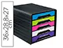 Imagen Fichero cajones de sobremesa cep 5 cajones negro/multicolor flashy 360x288x270 mm 2