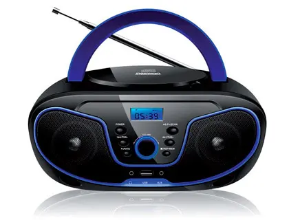Imagen Radio reproductor daewoo cd con usb radio digital 20 presintonias potencia de salida 2x2w con 2 jack