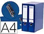 Imagen Modulo elba 2 archivadores de palanca din a4 con rado 2 anillas azul lomo de 80 mm 2