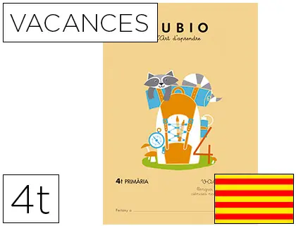 Imagen Cuaderno rubio vacaciones 4º primaria catalan