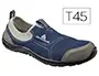 Imagen Zapatos de seguridad deltaplus de poliester y algodon con plantilla y puntera - color azul marino talla 45 2