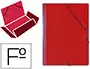 Imagen Carpeta gomas solapas carton saro tamao folio rojo 2