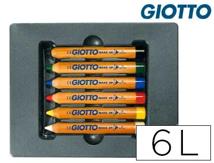 Imagen LAPICES MAQUILLAJE GIOTTO 6 COLORES