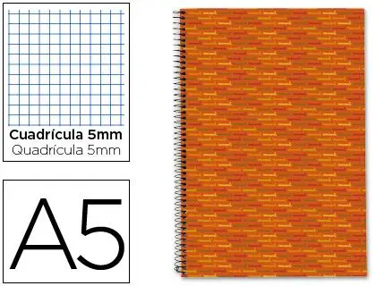 Imagen Bloc A5 140 Hojas Naranja