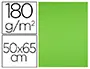 Imagen Cartulina liderpapel 50x65 cm 180g/m2 verde pistacho paquetede 25 2