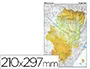 Imagen Mapa mudo color din a4 aragon fisico 2