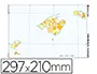 Imagen Mapa mudo color din a4 islas baleares politico 2