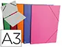Imagen Carpeta planos clairefontaine din a3 con gomas carton gofrado colores surtidos 2