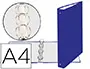 Imagen Carpeta de 4 anillas 30mm redondas exacompta din a4 carton forrado azul 2