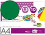 Imagen Goma eva liderpapel din a4 60g/m2 espesor 1,5mm verde paquete de 10 hojas 2