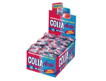 Imagen Caramelo golia activ sabor fresa caja de 200 unidades