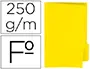Imagen Subcarpeta cartulina gio folio pestaa derecha 250 g/m2 amarillo 2