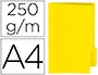 Imagen Subcarpeta cartulina gio din a4 pestaa derecha 250 g/m2 amarillo 2