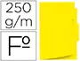 Imagen Subcarpeta cartulina gio folio pestaa central 250 g/m2 amarillo 2