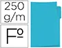 Imagen Subcarpeta cartulina gio folio pestaa izquierda 250 g/m2 azul 2
