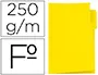 Imagen Subcarpeta cartulina gio folio pestaa izquierda 250 g/m2 amarillo 2