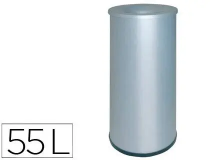 Imagen Papelera Metalica Ignifuga115 Con Aro Inferior Pvc