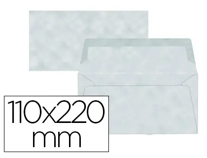 Imagen Sobre liderpapel americano azul pergamino 110x220 mm 80 g/m pack de 9 unidades
