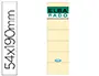 Imagen Etiquetas adhesivas elba lomera color hueso 54 x 190 mm pack de 10 unidades 2