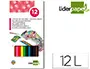 Imagen Lapices de colores acuarelables liderpapel caja de 12 colores 2