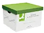 Imagen Cajon q-connect carton para 4 cajas archivo definitivo folio montaje automatico medidas interior 295x383x430mm 2