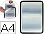 Imagen Marco porta anuncios tarifold magneto din a4 dorso adhesivo removible color negro pack de 2 unidades 2