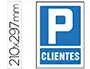 Imagen Pictograma syssa se�al de parking clientes en pvc 210x297 mm 2