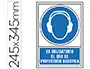 Imagen Pictograma syssa seal de obligacion es obligatorio el uso de proteccion acustica en pvc 245x345 mm 2