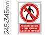 Imagen Pictograma syssa seal de prohibicion prohibido el paso a toda persona ajena a la empresa en pvc 245x345 mm 2