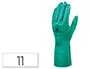 Imagen Guantes deltaplus tratado en nitrilo flocado de algodon especial para trabajos con liquidos quimicos talla 11 2