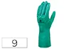 Imagen Guantes deltaplus tratado en nitrilo flocado de algodon especial para trabajos con liquidos quimicos talla 9 2