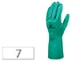 Imagen Guantes deltaplus tratado en nitrilo flocado de algodon especial para trabajos con liquidos quimicos talla 7 2