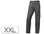 Imagen Pantalon de trabajo deltaplus cintura ajustable 5 bolsillos color gris verde talla xxl 2