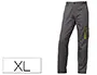 Imagen Pantalon de trabajo deltaplus cintura ajustable 5 bolsillos color gris verde talla xl 2