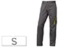 Imagen Pantalon de trabajo deltaplus cintura ajustable 5 bolsillos color gris verde talla s 2