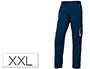 Imagen Pantalon de trabajo deltaplus cintura ajustable 5 bolsillos color azul naranja talla xxl 2