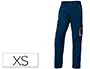 Imagen Pantalon de trabajo deltaplus cintura ajustable 5 bolsillos color azul naranja talla xs 2